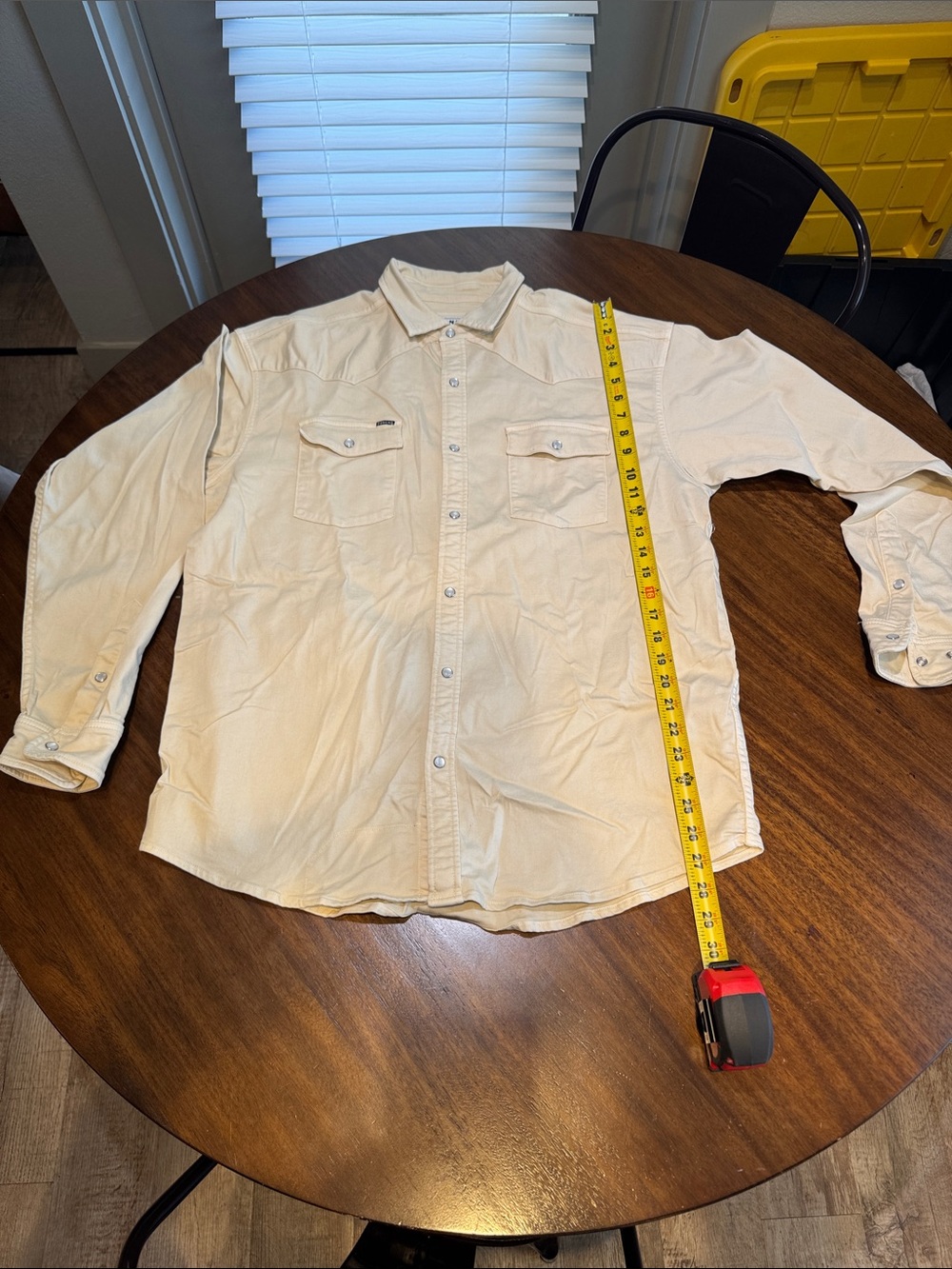 Men's Poncho Long Sleeve Pearl Snap Shirt